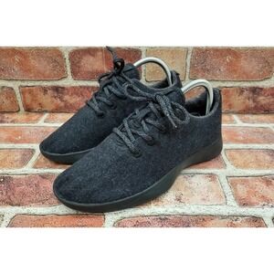 Allbirds Womens Superfine MZ Merino Wool Runner All Black Running Shoes Size 9